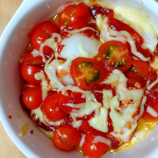 激ウマアツアツプチトマトと玉ねぎのチーズ焼き